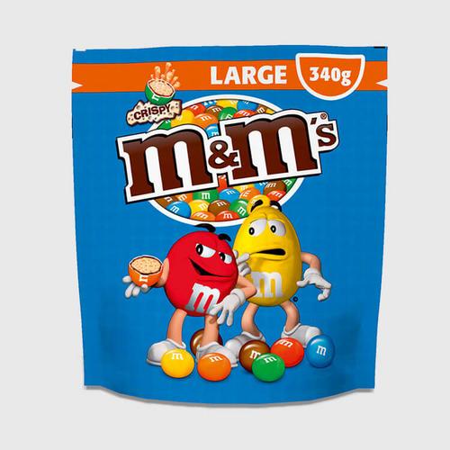 M&M CRISPY POUCH 340G