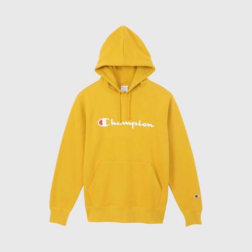 CHAMPION Hooded Sweatshirt C3-Q102-750 - Yellow Mustard S