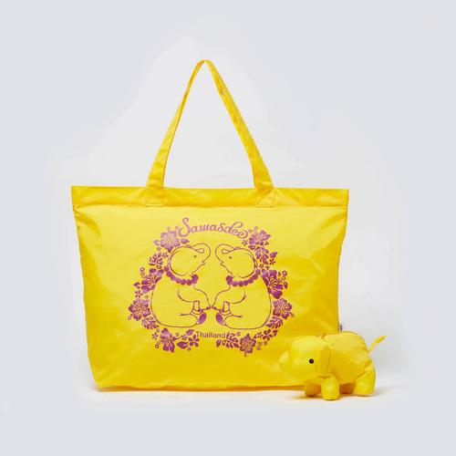 MAHANAKHON Elephant Foldable Tote Bag