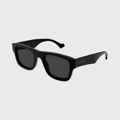 古驰 GUCCI (太陽眼鏡) GENERATION SHINY SOLID BLACK/GREY 53