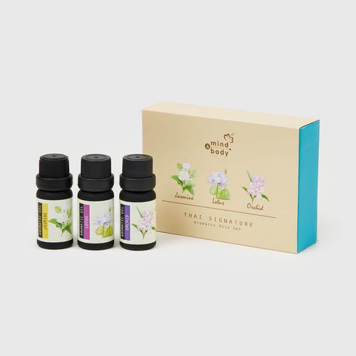 MIND & BODY Aromatic Oil Set (Jasmine / Lotus / Orchid Scent)