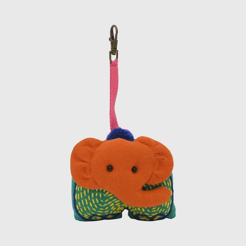 SACICT Cotton Elephant Head Keychain