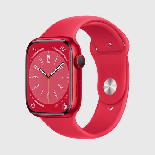 APPLE Watch S8 (GPS) (PRODUCT)RED Aluminum Case with (PRODUCT)RED Sport
Band (45mm)