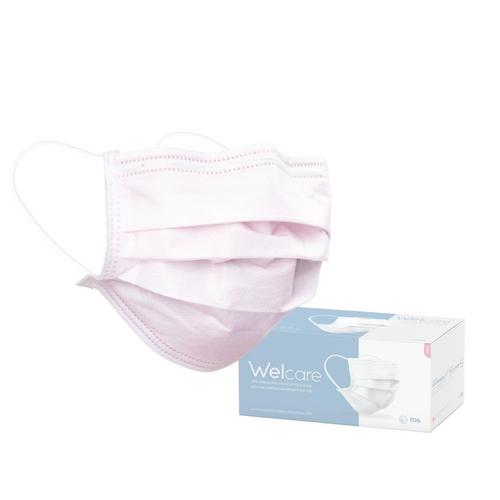 Welcare Surgical Face Mask  50pcs - Pink