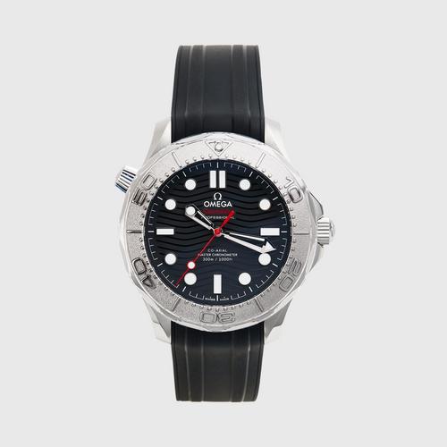 欧米茄 海马潜水 300 米 Nekton 特别版 黑色表盘 橡胶表带