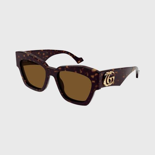 古驰 GUCCI (太陽眼鏡) GENERATION SHINY DARK HAVANA 55