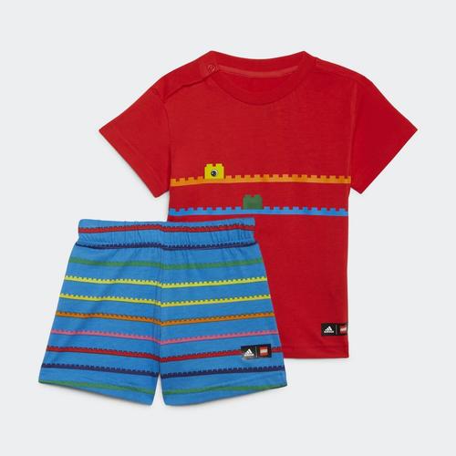 ADIDAS KIDS Adidas X Classic Lego® Tee And Shorts Set - Red/Blue 74