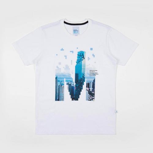 MAHANAKHON SKYWALK T-SHIRT M PIXEL (S) - WHITE