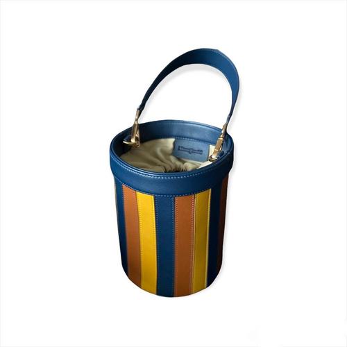 MONGANTE Bucket bag - Butterscotch Denim Blue