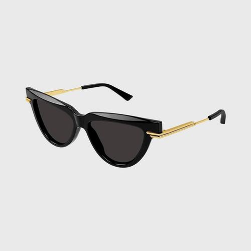 葆蝶家 BOTTEGA VENETA (太陽眼鏡) WOMEN BLACK-GOLD-GREY 54