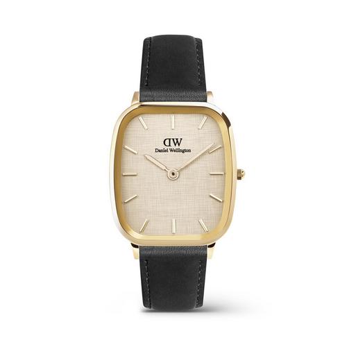 Daniel Wellington Marlon 32x36.30 永恒金谢菲尔德亚麻表带金色