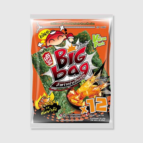 Taokaenoi Grilled Seaweed Tom Yum Goong Flavour (Big Bag Brand)