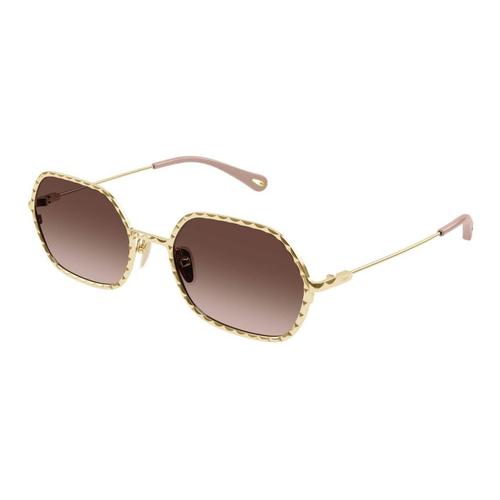 CHLOÉ (太陽眼鏡 )CH0231S-002 56 Shiny Classic Gold CHL