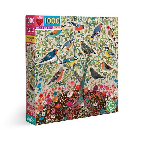 EEBOO - Songbirds Tree 1000 Pc Sq Puzzle