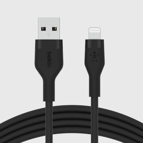 Belkin Silicone Flex Sync and Charge USB-A to Lightning Cable * 1 Meter
- Black