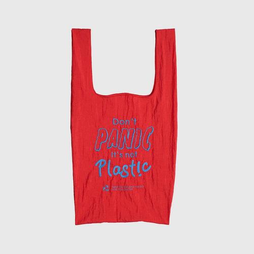 MAHANAKHON Shopping Bag - Don't Panic / Red