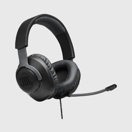 JBL Quantum 100 Wired Over-Ear Gaming Headset with Flip-Up Mic - Black