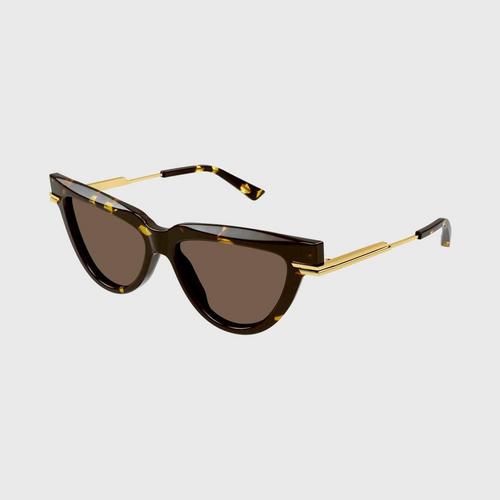 葆蝶家 BOTTEGA VENETA (太陽眼鏡) WOMEN HAVANA-GOLD-BROWN 54