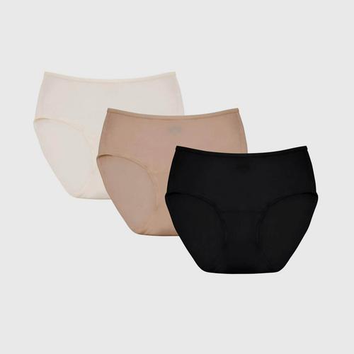 Jintana Airili Panty Prewash Pack 3 - Black/Beige/Cream Size S/M