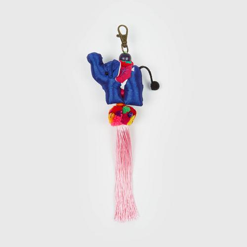 @PRAEWA elephant tassel keychain (navy(Pink) 5cmx25cm