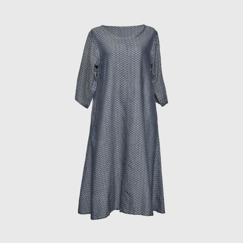 TAYWA - Handwoven cotton dress Free size Grey
