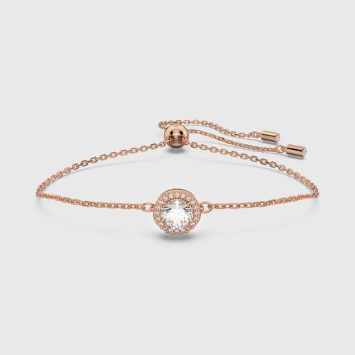施华洛世 SWAROVSKI Constella bracelet Round cut, Pavé, White, Rose gold-tone plated