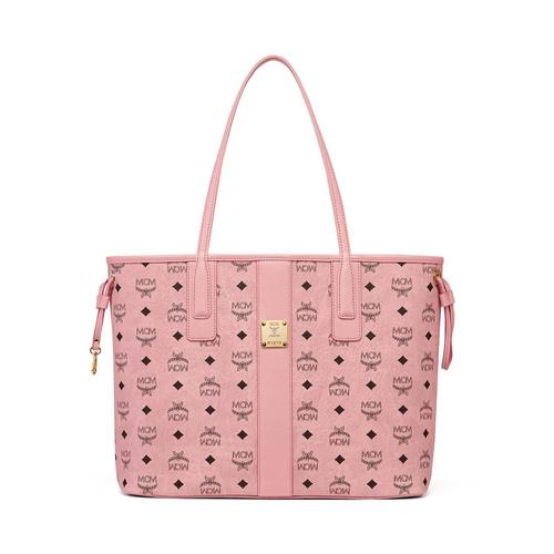 MCM Liz购物包（Visetos材质） 柔粉色