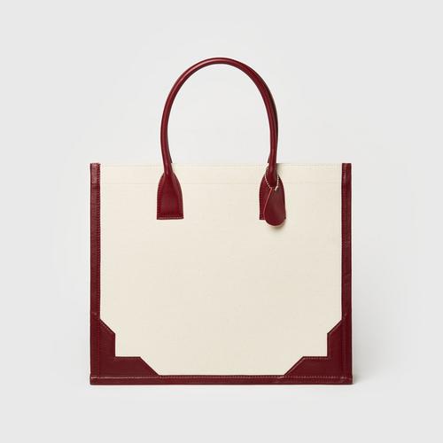 LONGLAI Tote Bag Medium Size - White Colour