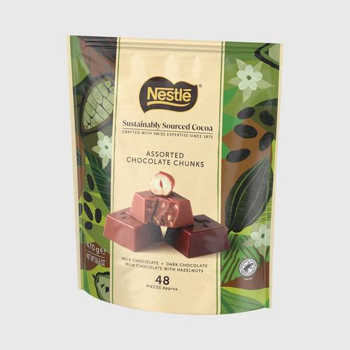 雀巢巧克力块袋装 426克