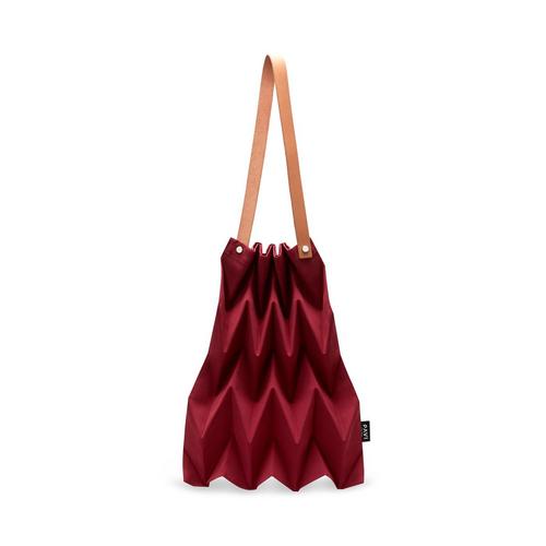 PAVI STUDIO W-Pleat 托特包 - 樱桃红
