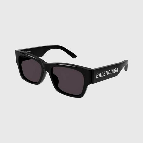 BALENCIAGA MAX UN SIZE 56 RECYCLED ACETATE BLACK-BLACK-GREY BB0262SA