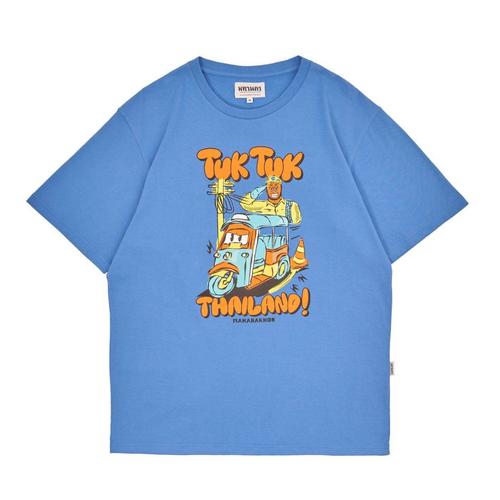 MAHANAKHON S-T-Shirt Oversized THAI ICONIC Blue