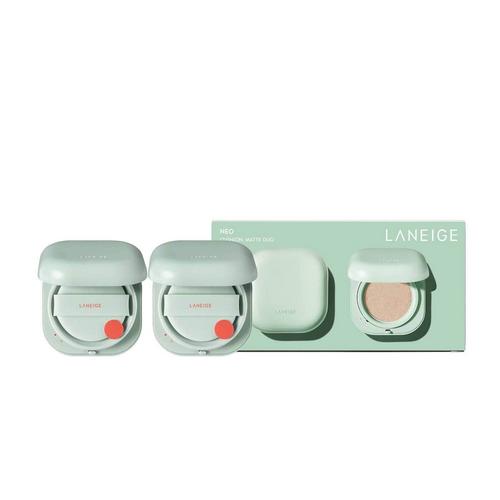 兰芝第二代霧感無瑕 NEO氣墊粉底/SPF46 PA++21N1 BEIGE (雙人裝)