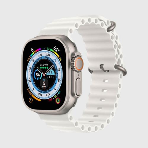 APPLE Watch Ultra Titanium Case with White Ocean Band