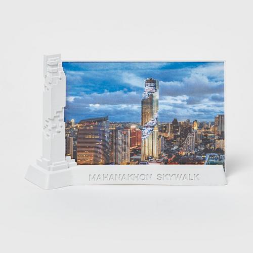 Mahanakhon Skywalk Tower Model with Frame - White
