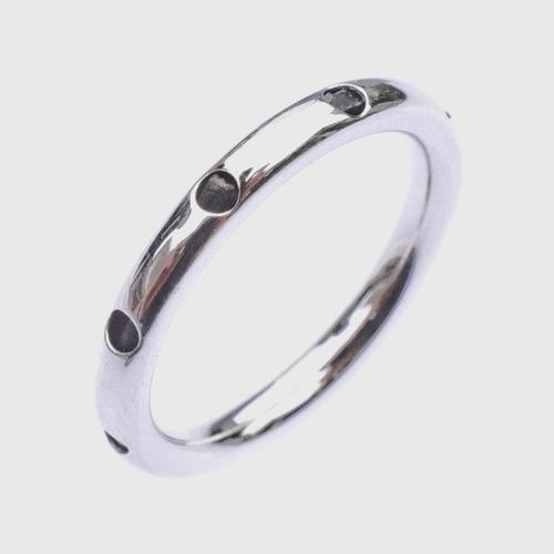 MINIM Thai Traditianal Elephant Tail Ring White Gold Plated - 51