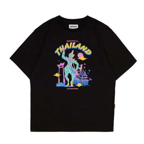 MAHANAKHON S-T-Shirt Oversized THAI ICONIC Black