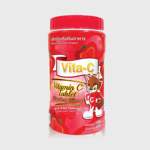 VITA-C 维生素C 咀嚼片（草莓味） 1000 TABLETS