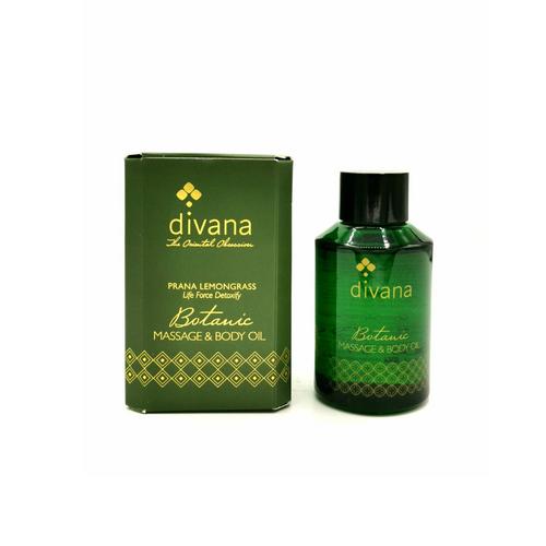 Divana Prana Lemongrass Lift Force Detoxify Botanic Massage &BodyOil 100 ml