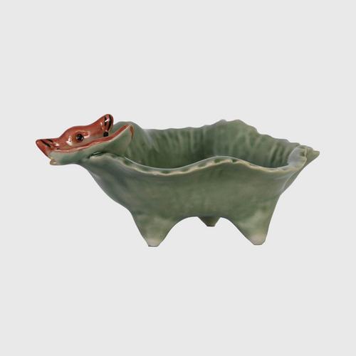 CHULABHORN  LOTUS  Soap Dish with Butterfly B7