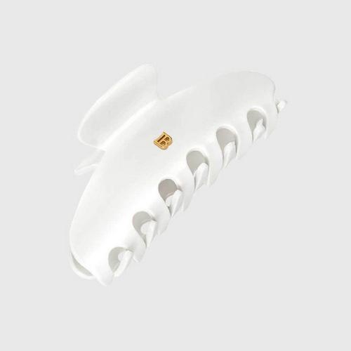 BALMAIN PARIS HAIR COUTURE Cellulose Acetate Pince a Cheveux Large - White