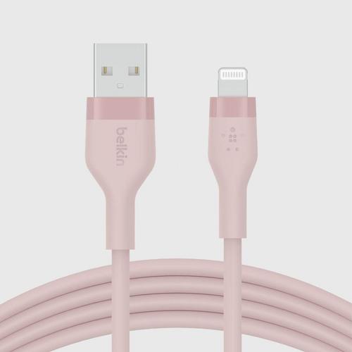 Belkin Silicone Flex Sync and Charge USB-A to Lightning Cable * 1 Meter
- Pink