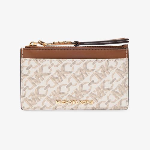 MICHAEL KORS CREAM ‘EMPIRE’ CARD HOLDER Vanilla