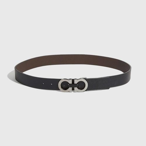 SALVATORE FERRAGAMO REVERSIBLE AND ADJUSTABLE GANCINI BELT/105 CMs.