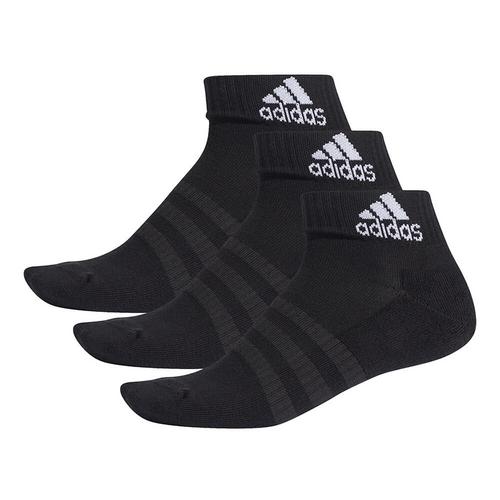 阿迪达斯 KIDS-ADIDAS KIDS Cushioned Ankle Socks 3 Pairs - Black S