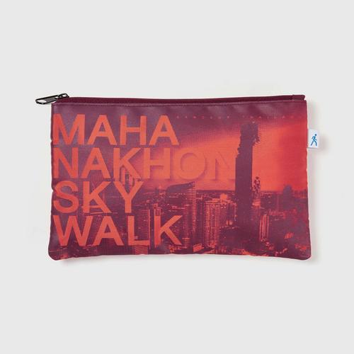 Mahanakhon Skywalk Zip Pouch - Orange