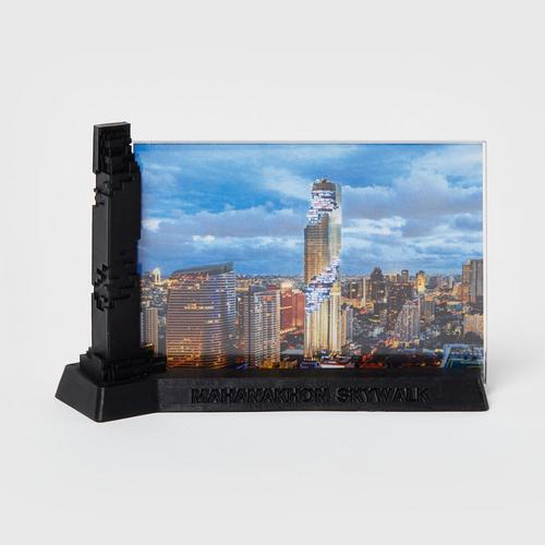 Mahanakhon Skywalk Tower Model with Frame - Black