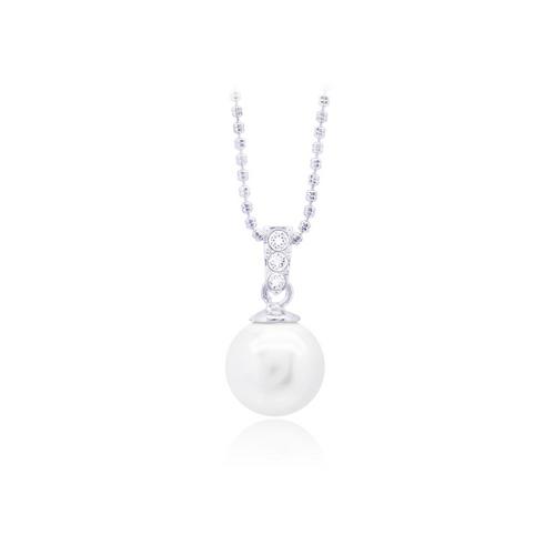 12VICTORY White Pearl Necklace