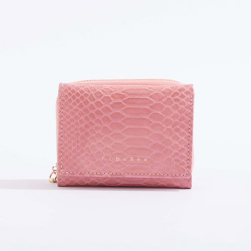 BUBUBEE GIRLY GIRL SHORT WALLET (PINK) W10.5 x H8.5 x D4 CMS