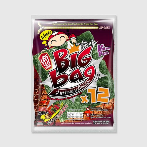 Taokaenoi Grilled Seaweed BBQ Sauce Flavour (Big Bag Brand)